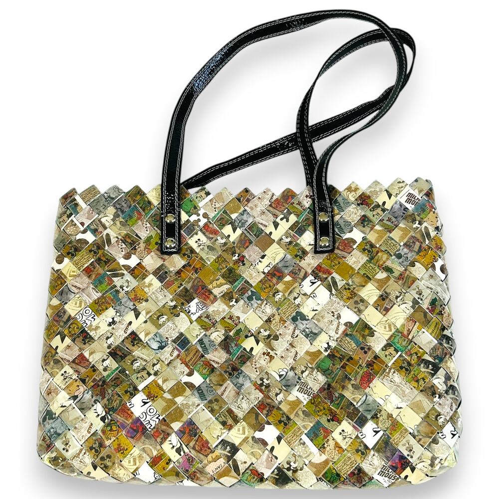 Nahui Ollin Handbag Mickey Mouse Candy Wrapper 15x11